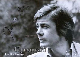 Joachim Ansorge (1939-1980) Schauspieler - sign. Foto