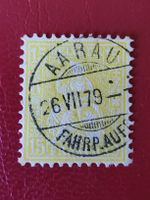 1879, Sitzende Helvetia mit Vollstempel Aarau 