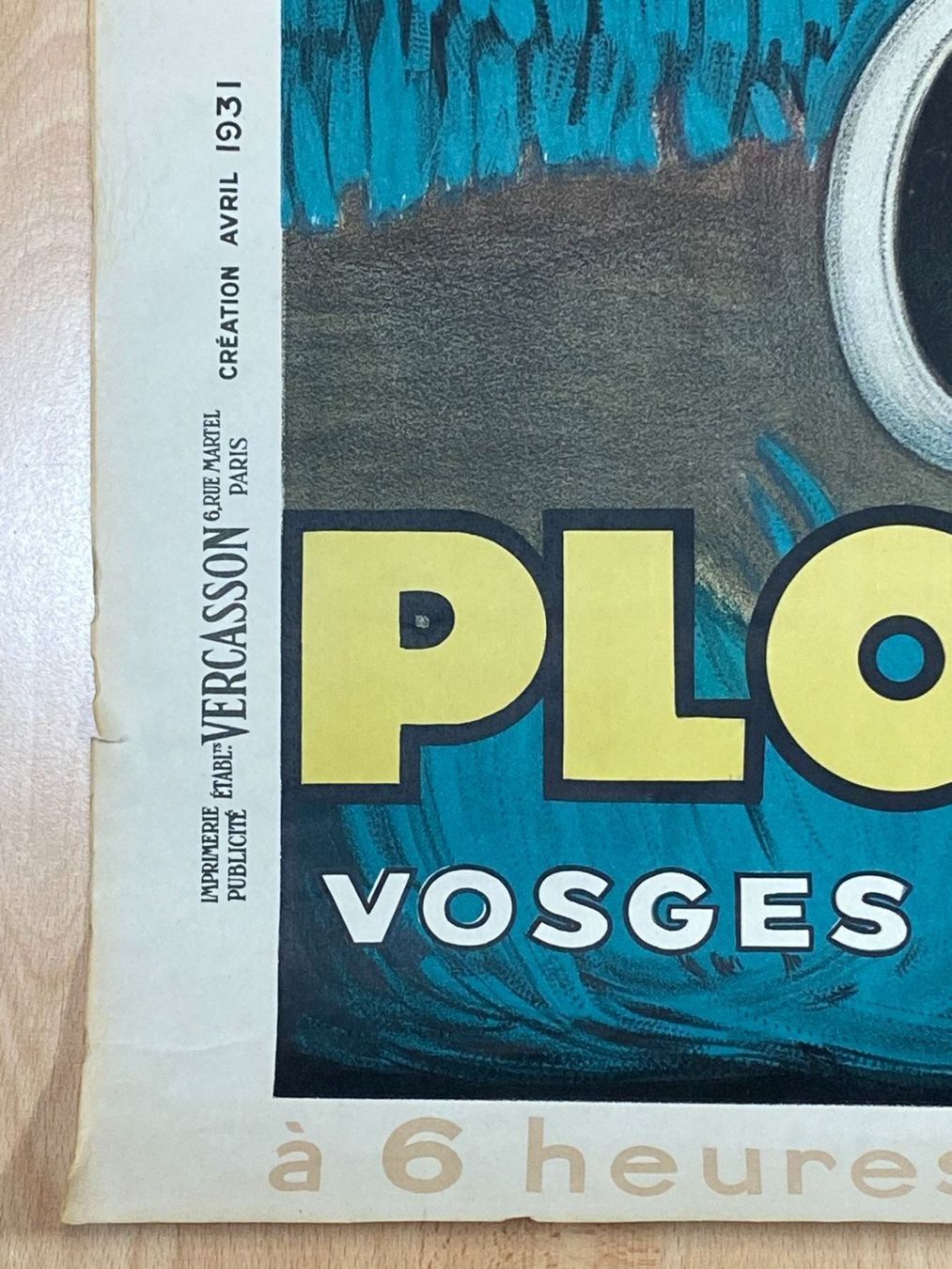 Poster & Bilder: Plakat 1931 Plombieres original antik – Gebraucht aus Vaduz von Unikate-Markt 4