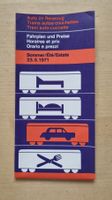 Original SBB Prospekt "Auto im Reisezug" Sommer 1971 Top