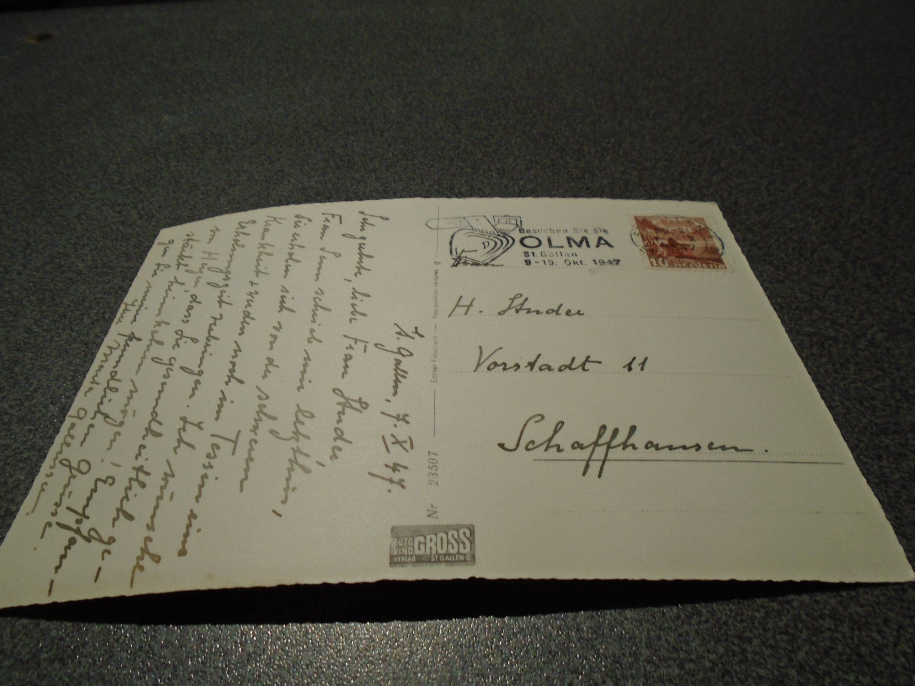 Cartoline postali: Ansichtskarte St. Gallen, Marktplatz, Vadian-Denkmal – Usato da Zürich venduto da abraxas1291 1