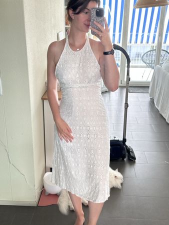 Kleid weiss Zara Grösse XS -guter Zustand