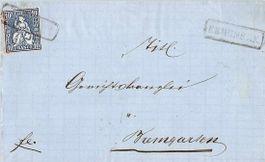 KASTENSTEMPEL von ERMENSEE 1870
