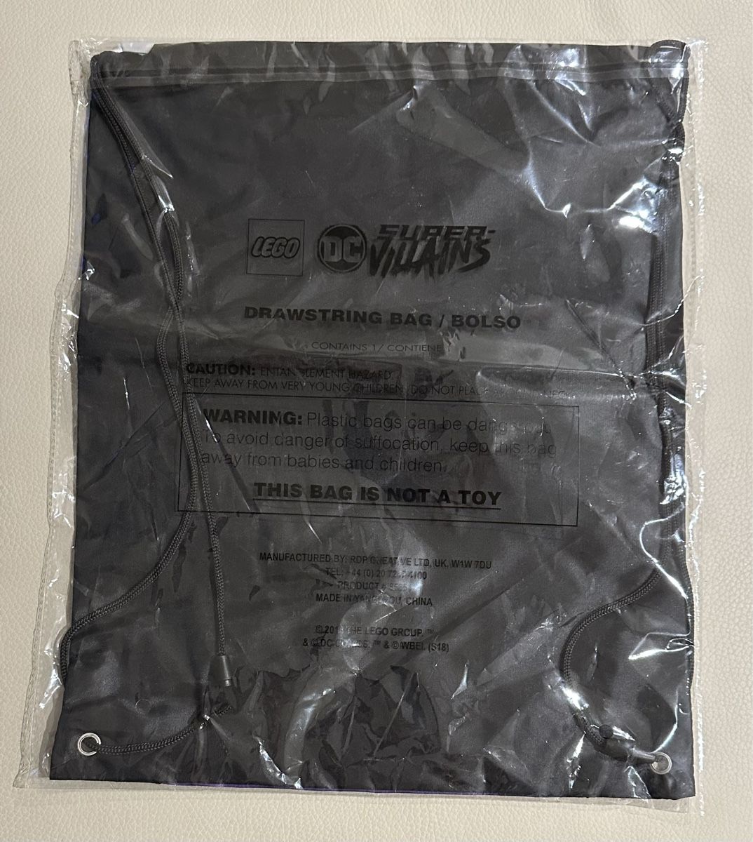 Spiele: Lego DC Super Villains Drawstring Bag NEU – Gebraucht aus Kestenholz von Dickies09 1