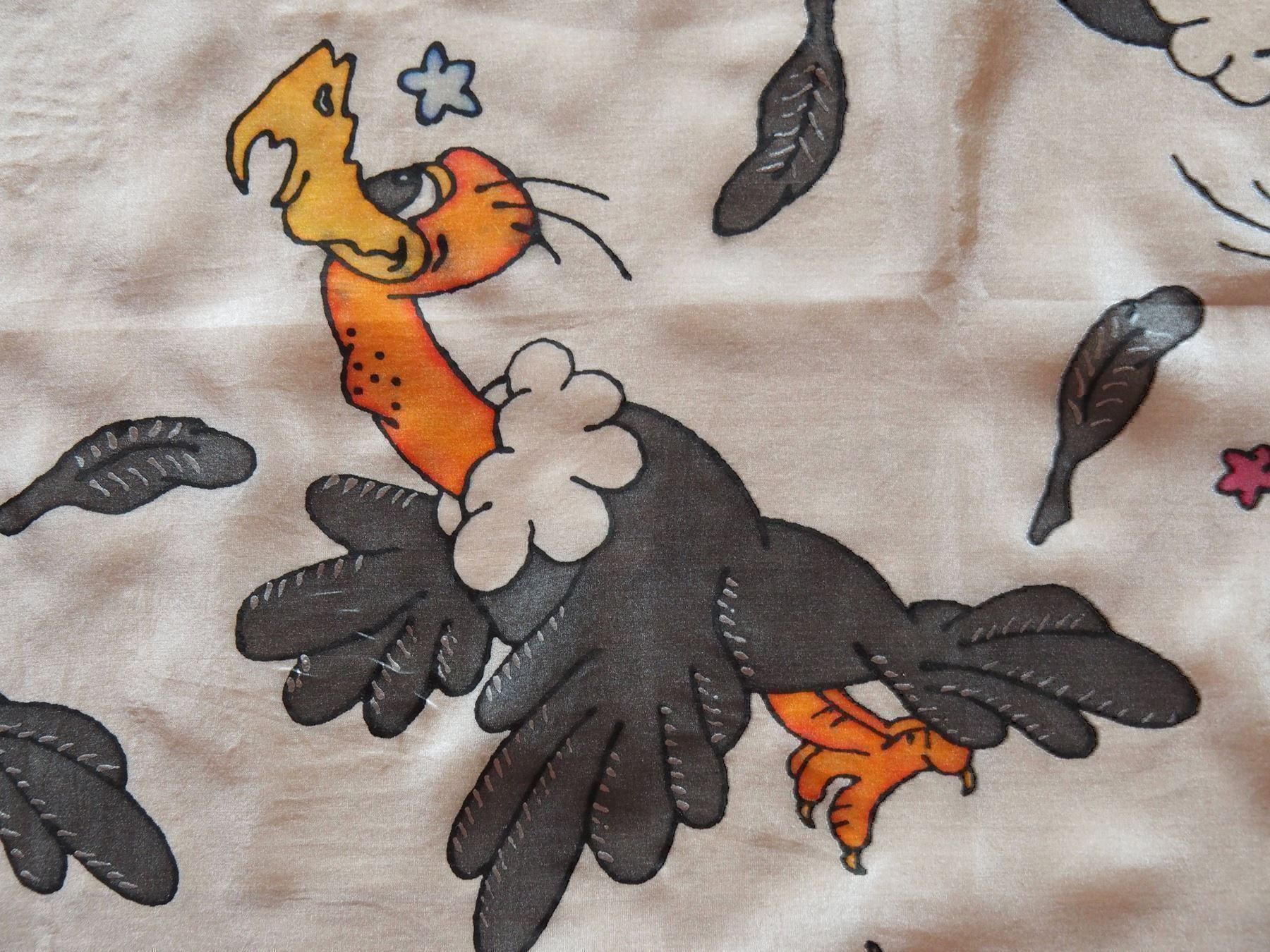 Foulard & Sciarpe: Seidenfoulard handrolliert u.handgemalt – Nuovo (secondo la descrizione) da Wallbach venduto da 10merlin 1