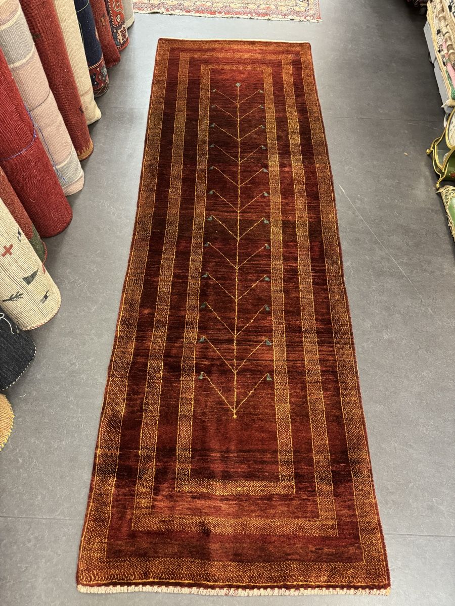 Tappeti: Bordeaux-roter Läufer mit Baum-Motiv – Nuovo (secondo la descrizione) da Liestal venduto da galerie_nategh