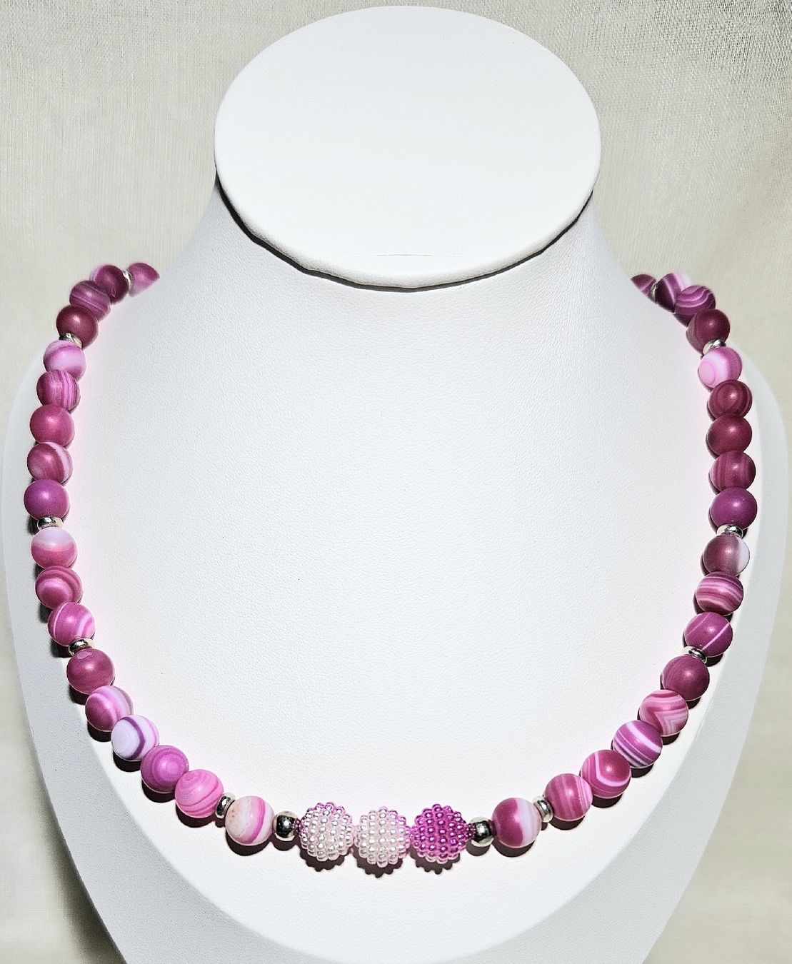 Catenine: feine pinke Achat-K. - Spendenaktion – Nuovo (secondo la descrizione) da Unterkulm venduto da Nachtigall 5