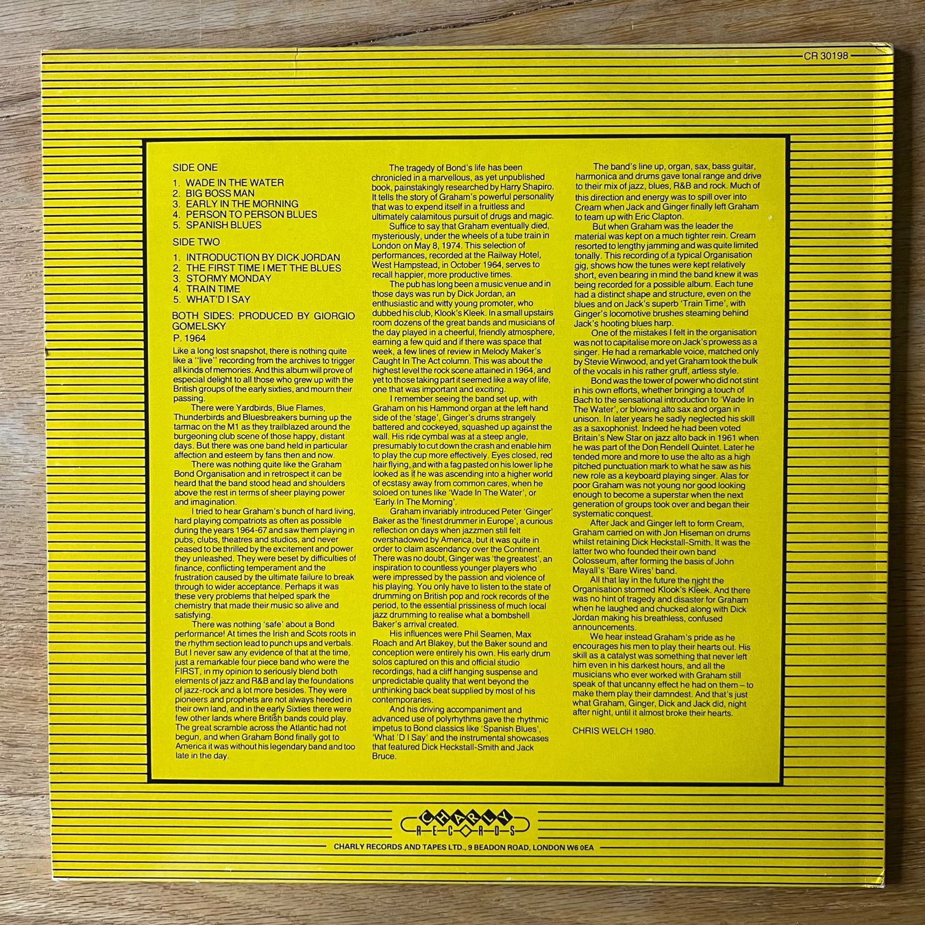 Dischi in vinile: Graham Bond Organisation - Same / 1. UK-Press. 1982 – Usato da Gais venduto da soundcave57 1