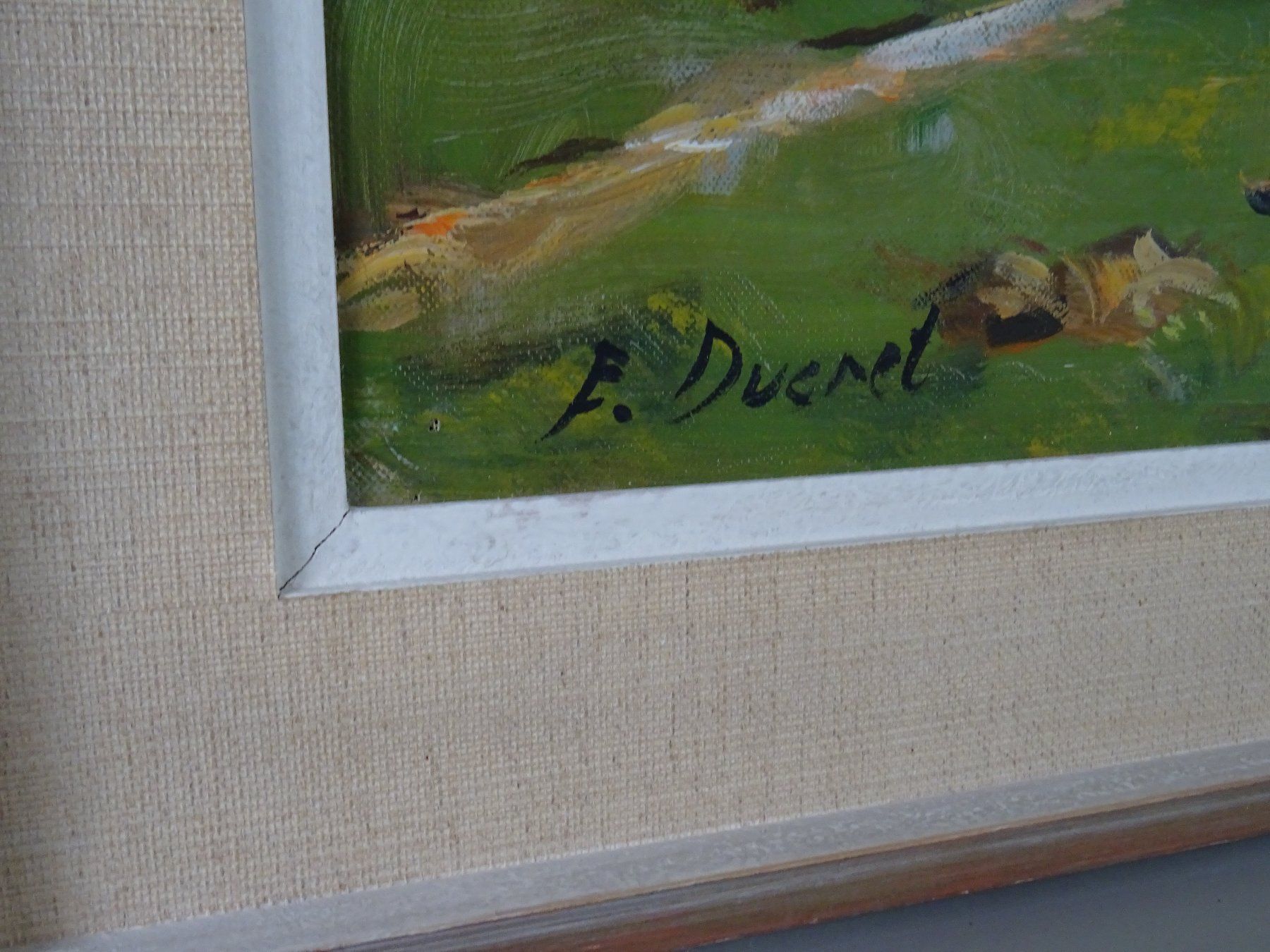 Dipinti: Ölbild Edmond Ducret mit Holzrahmen – Usato da Rothrist venduto da heinrich1966 1