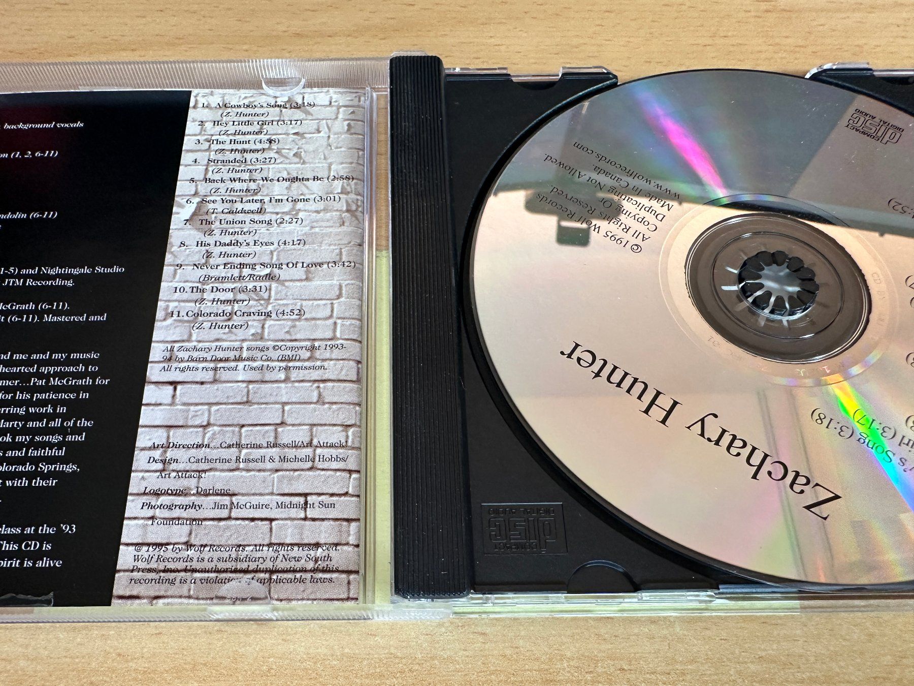 CD: Zachary Hunter – Zachary Hunter – Usato da Rikon im Tösstal venduto da Alpenmutz 2