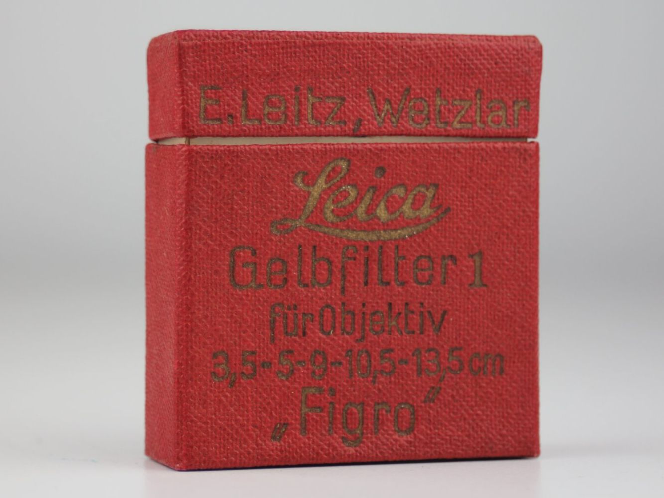 Leitz Filtri: Leica Gelbfilter 1 Figro Leitz Wetzlar – Usato da Basel venduto da IRMAundFRED