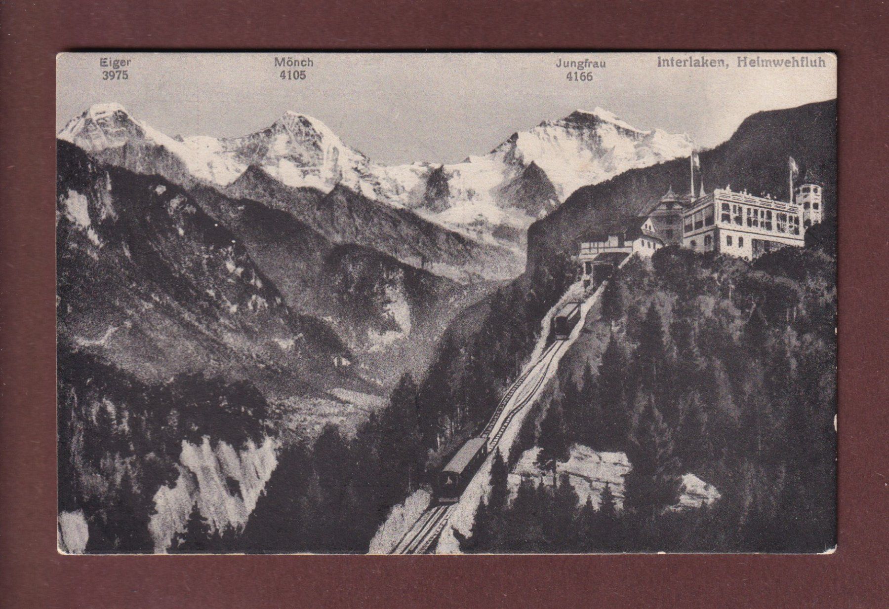 Ansichtskarten: INTERLAKEN - Heimwehfluh – Gebraucht aus Pully von nicecards-shop