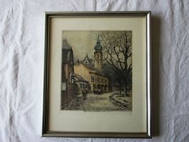 Original Radierung, Robert Kasimir, Wien