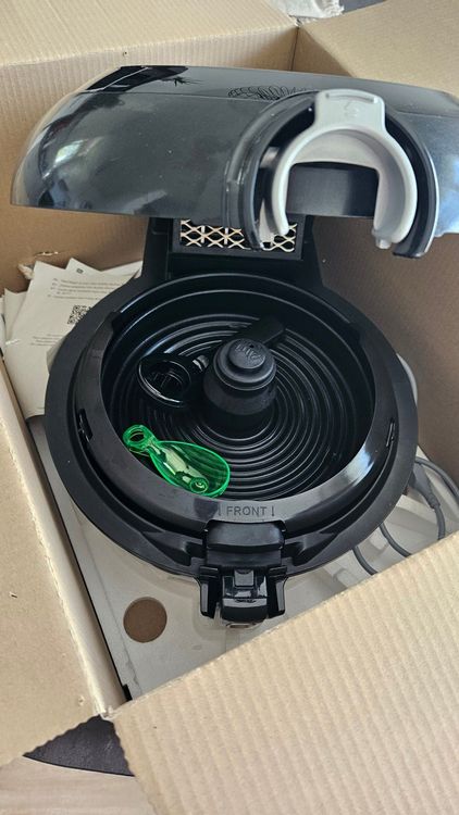 SEB Actifry Genius Fritteuse Ohne Öl – 1,2 Kg Für Bis Zu 6 Personen, 9 Automatik-Menüs, Spülmaschinenfest, Schwarz