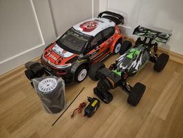 2 Neue RC Autos wenig gebraucht. Fahrbereit .