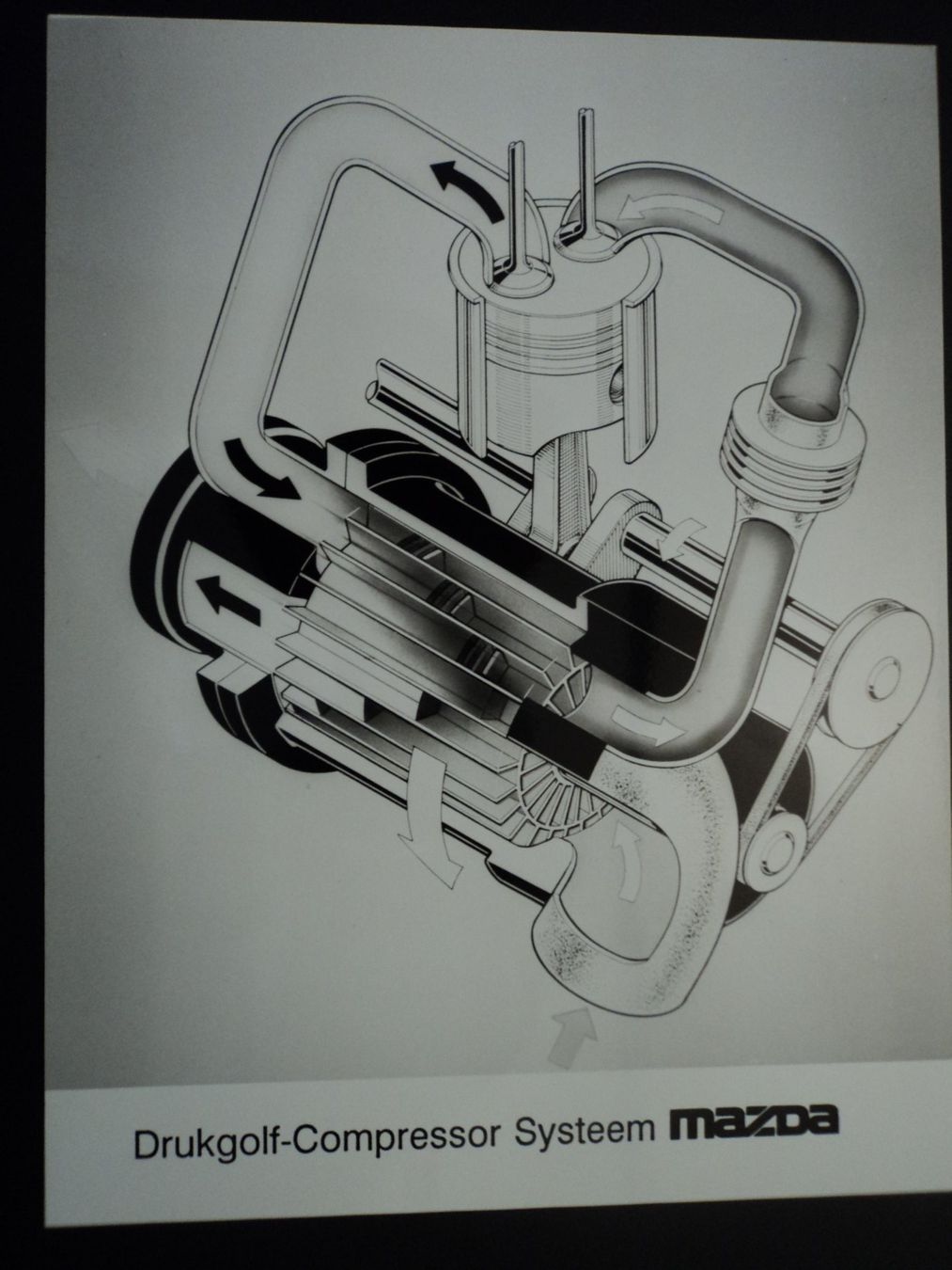 Mazda Documenti: Prospekt Werksfoto Mazda Compressor-System – Usato da Schwarzenburg venduto da modelCARama