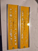 Gabarits lettres chiffres rotring 2 pièces bon état