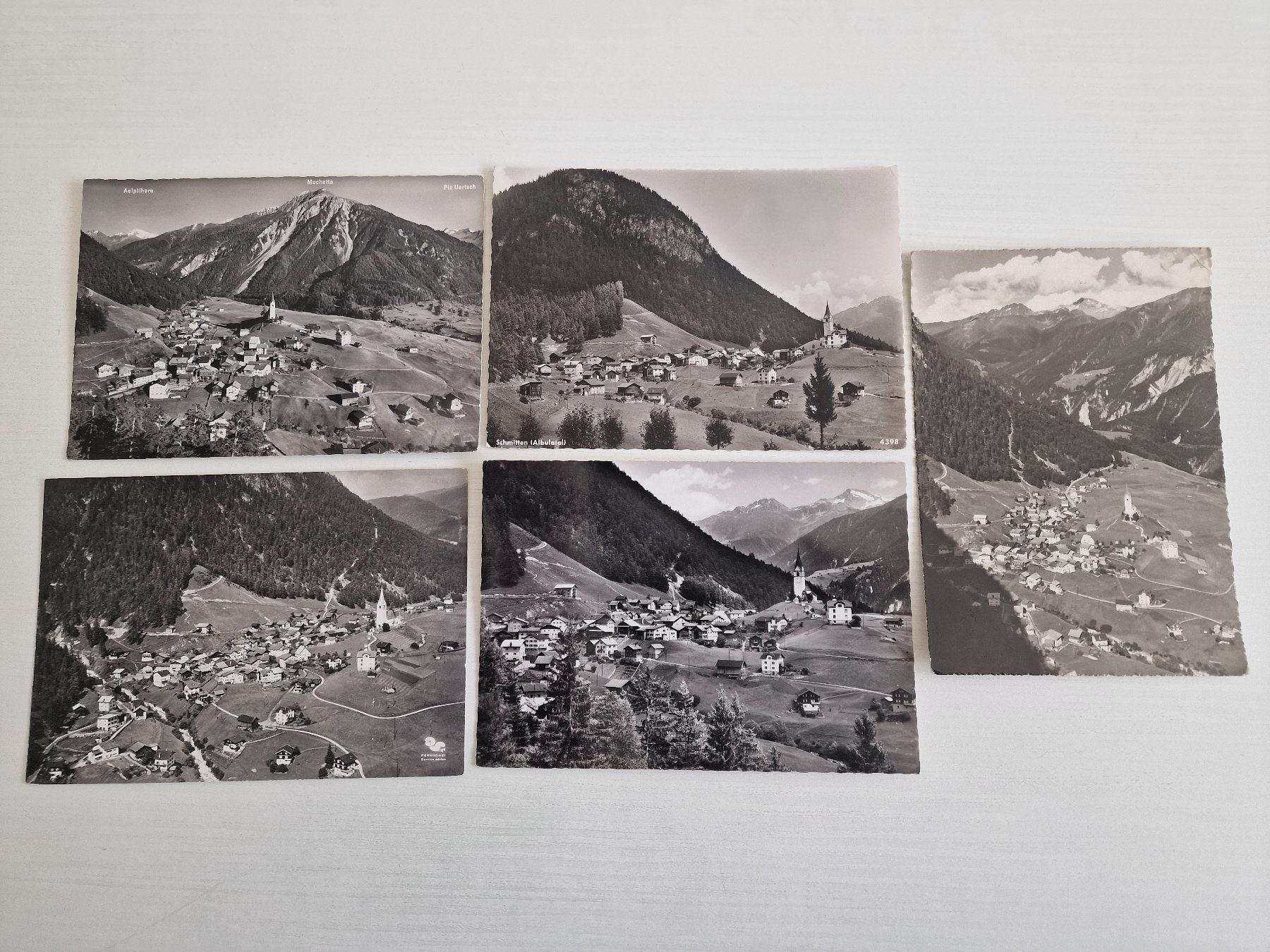 Cartoline postali: 5 AK Schmitten Albula – Usato da Remetschwil venduto da bo-gru