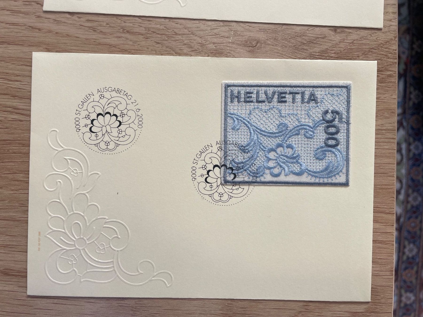 Tutti i francobolli: Stickerei Marken 2x Block 2x Brief – Nuovo (secondo la descrizione) da Obergösgen venduto da Rromi1 1