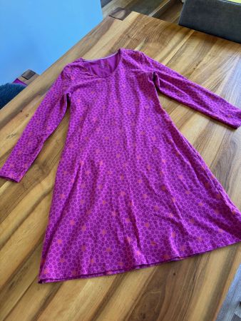 Kleid Gudrun Sjödén Grösse S lila Blumenmuster Top Zustand