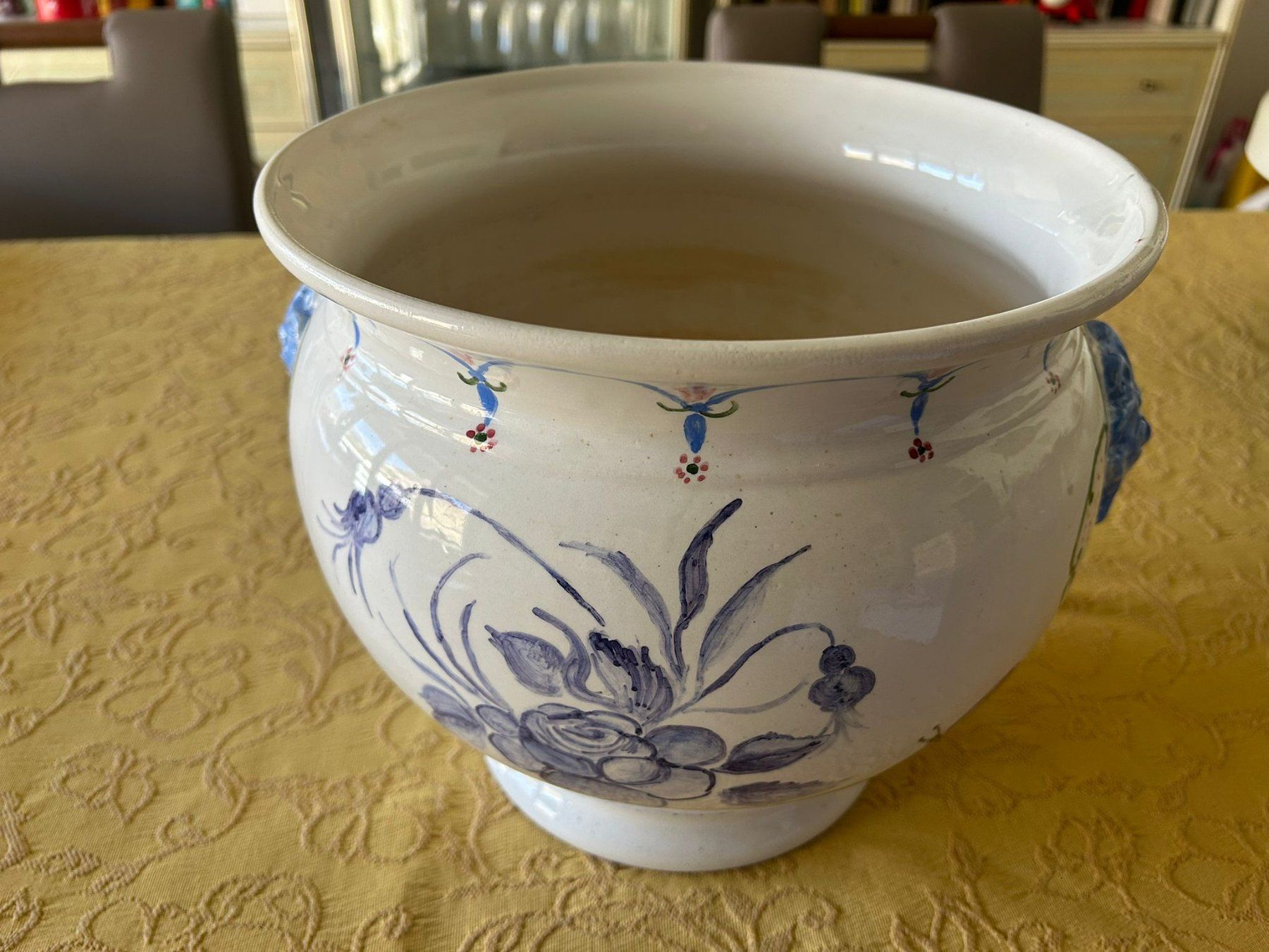Vasi & Recipienti: Grande vaso cache pot dipinto a mano GC 99 – Usato da Melano venduto da H-Sara 2