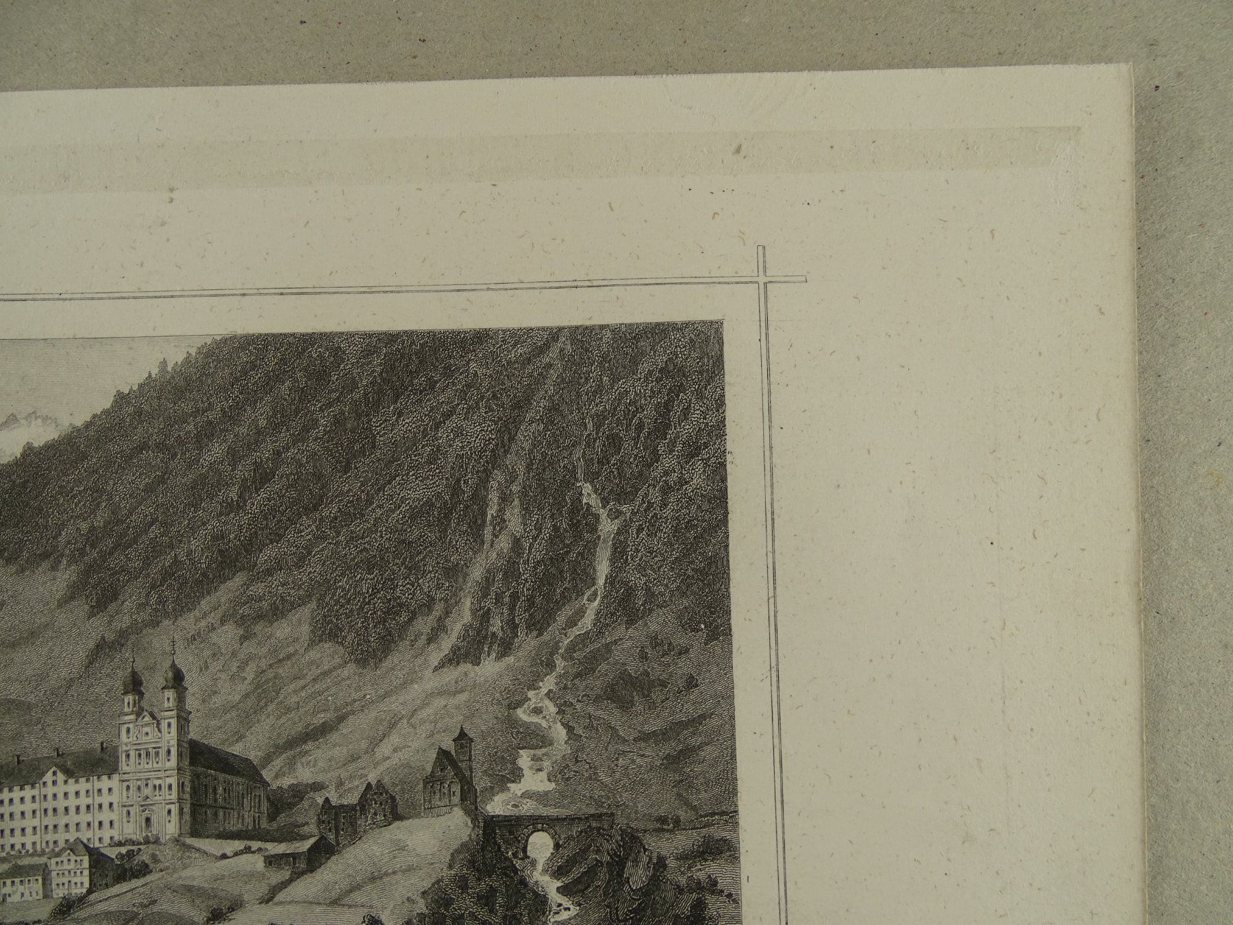 Incisioni: DISENTIS, STAHLSTICH NACH ROHBOCK 1870 – Usato da Grüningen venduto da Kartensammler 3
