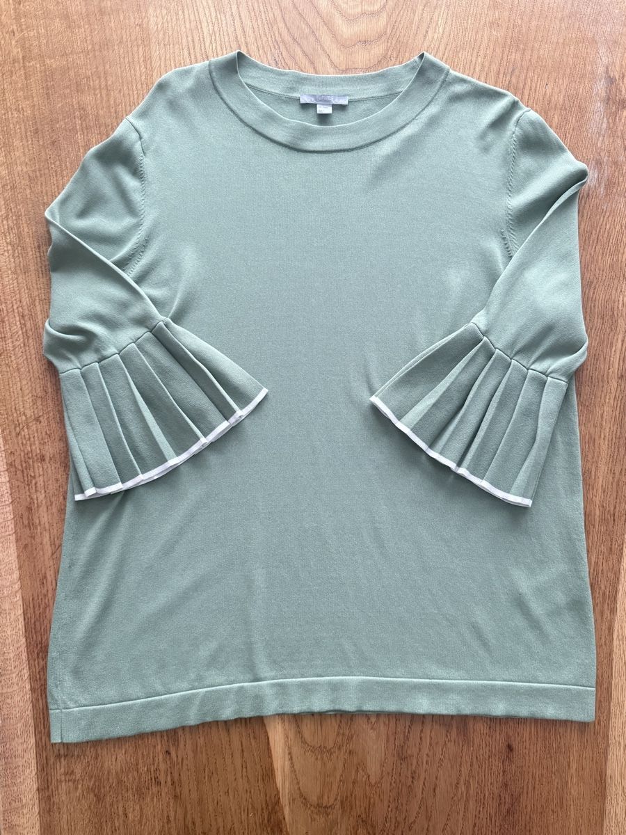 Cos Top: COS Pullover grün mit Plisseearmeln Grösse M – Usato da Siebnen venduto da koschitoschi 8