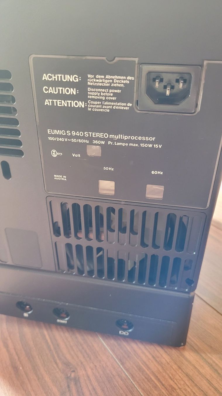 Home cinéma: Vintage EUMIG S 940 STEREO Multiprocessor Projektor – Défectueux à Ecuvillens par Pastel-2018 2