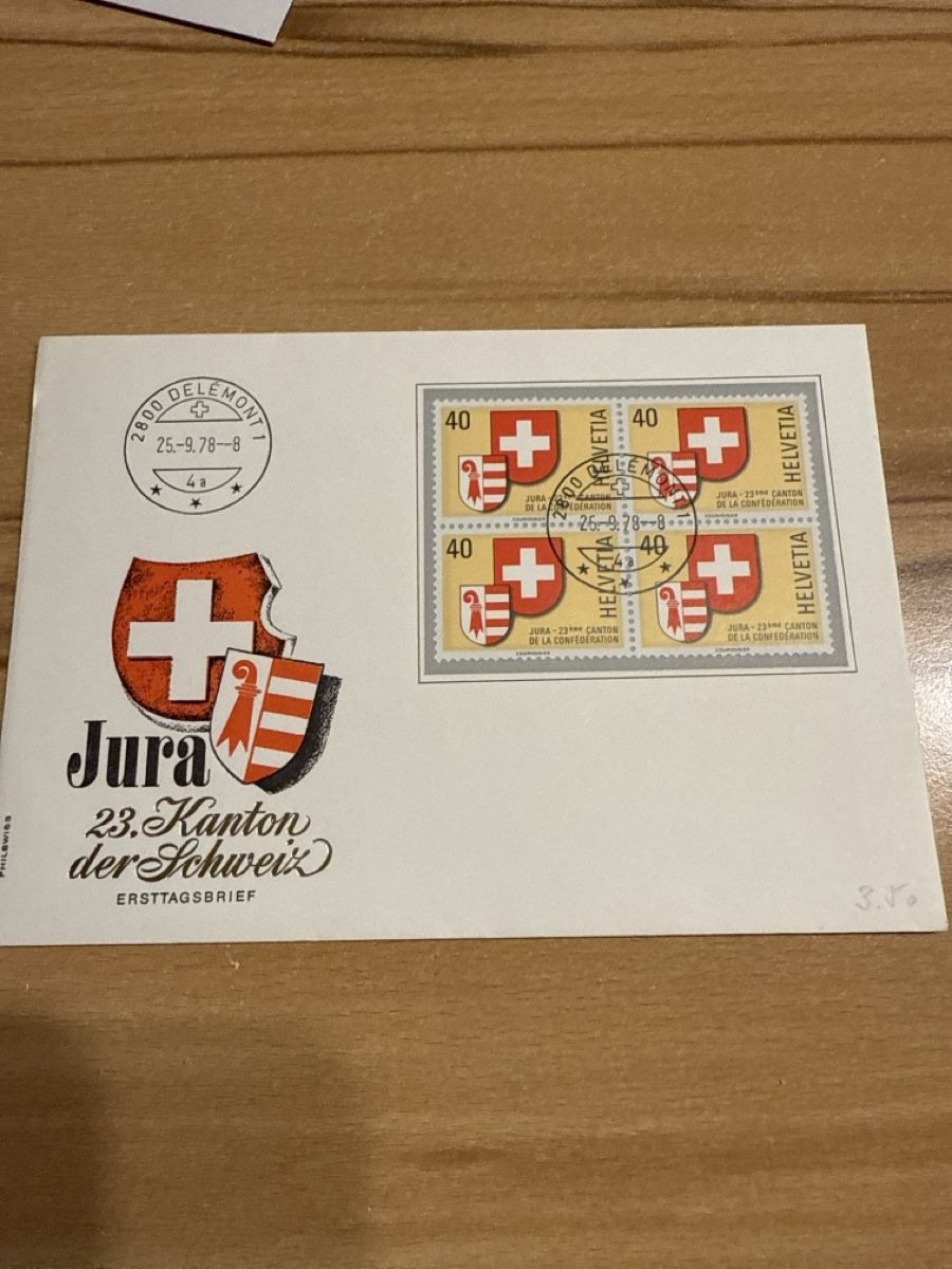 Buste & buste per spedizione: Ersttagsbrief Jura 25.09.1978 – Usato da Messen venduto da Versber