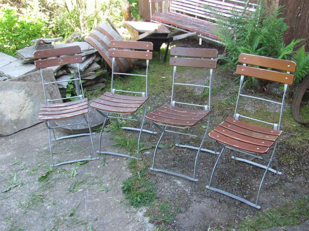 4 Klappstühle Biergartenstühle, GASTRO Kaufen auf Ricardo