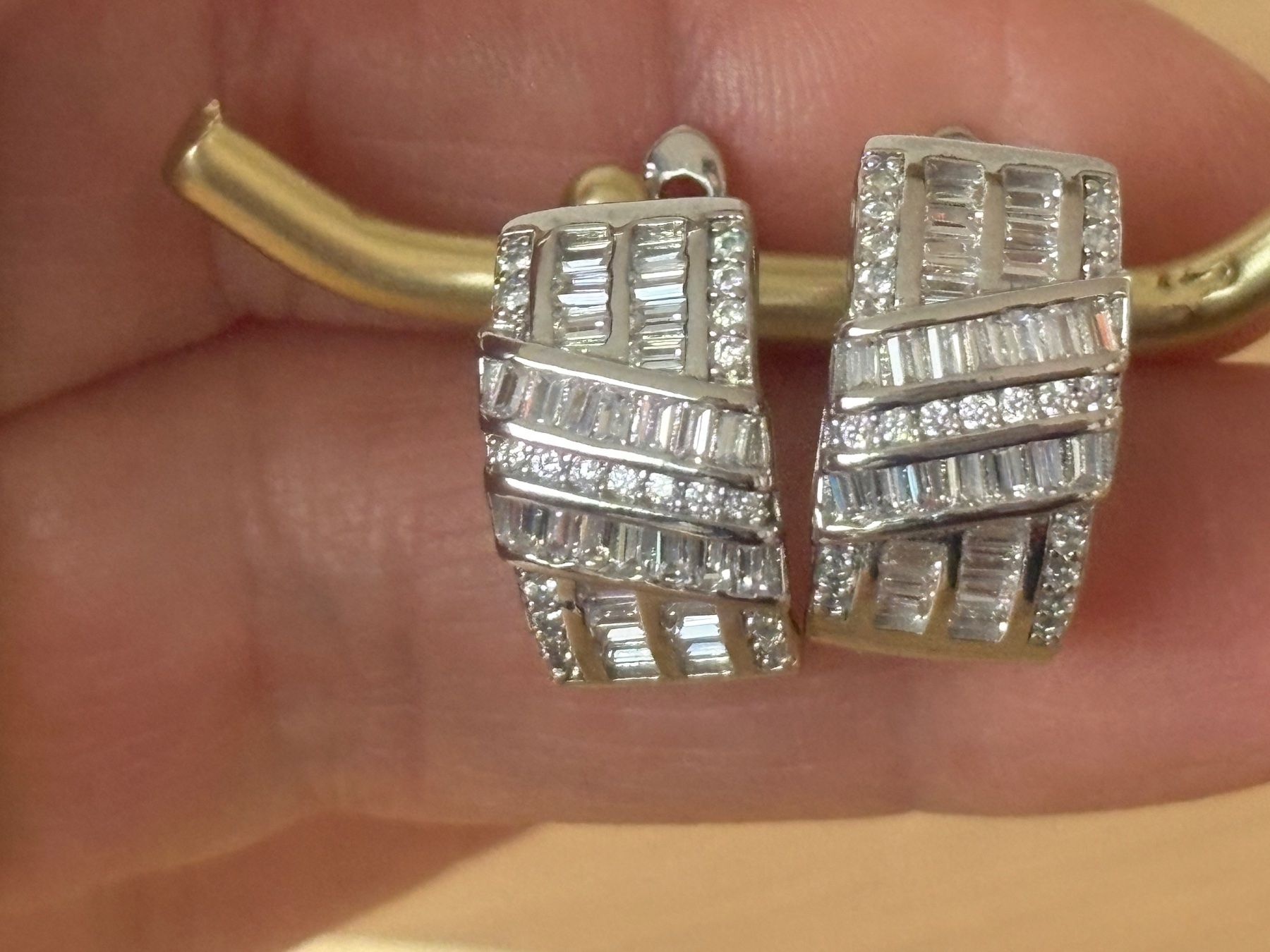 Orecchini pendenti & Orecchini a lobo: Luxus Elegante Ohrstecker Ohrschmuck Farbe:Silber zirkonia – Nuovo (secondo la descrizione) da Biel-Bienne venduto da Roserosse13 2