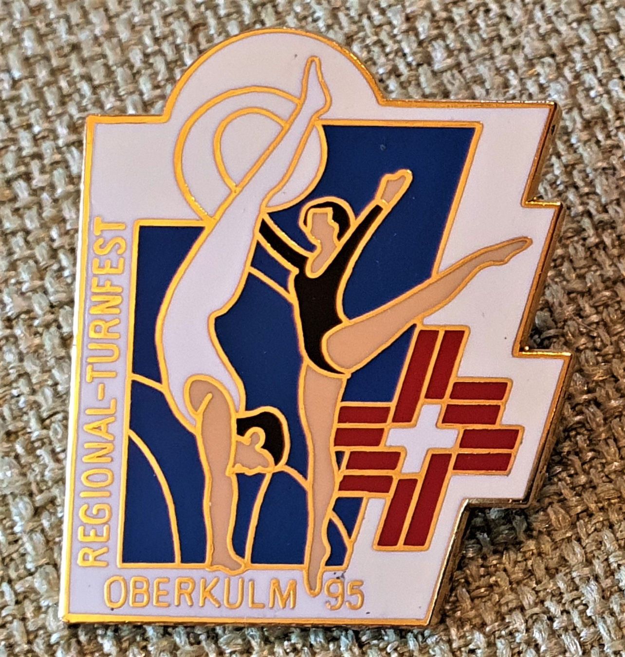 Placchette & Badge: D033  Pin Regional Turn Fest Oberkulm 95 – Usato da Reinach BL venduto da Boston-Verkauf