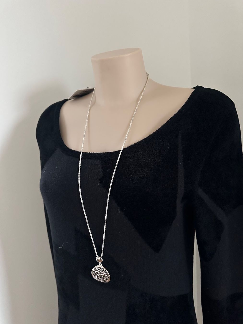 Catenine: Lange Kette Modeschmuck Silberoptik – Nuovo (secondo la descrizione) da Chur venduto da Renibe 1
