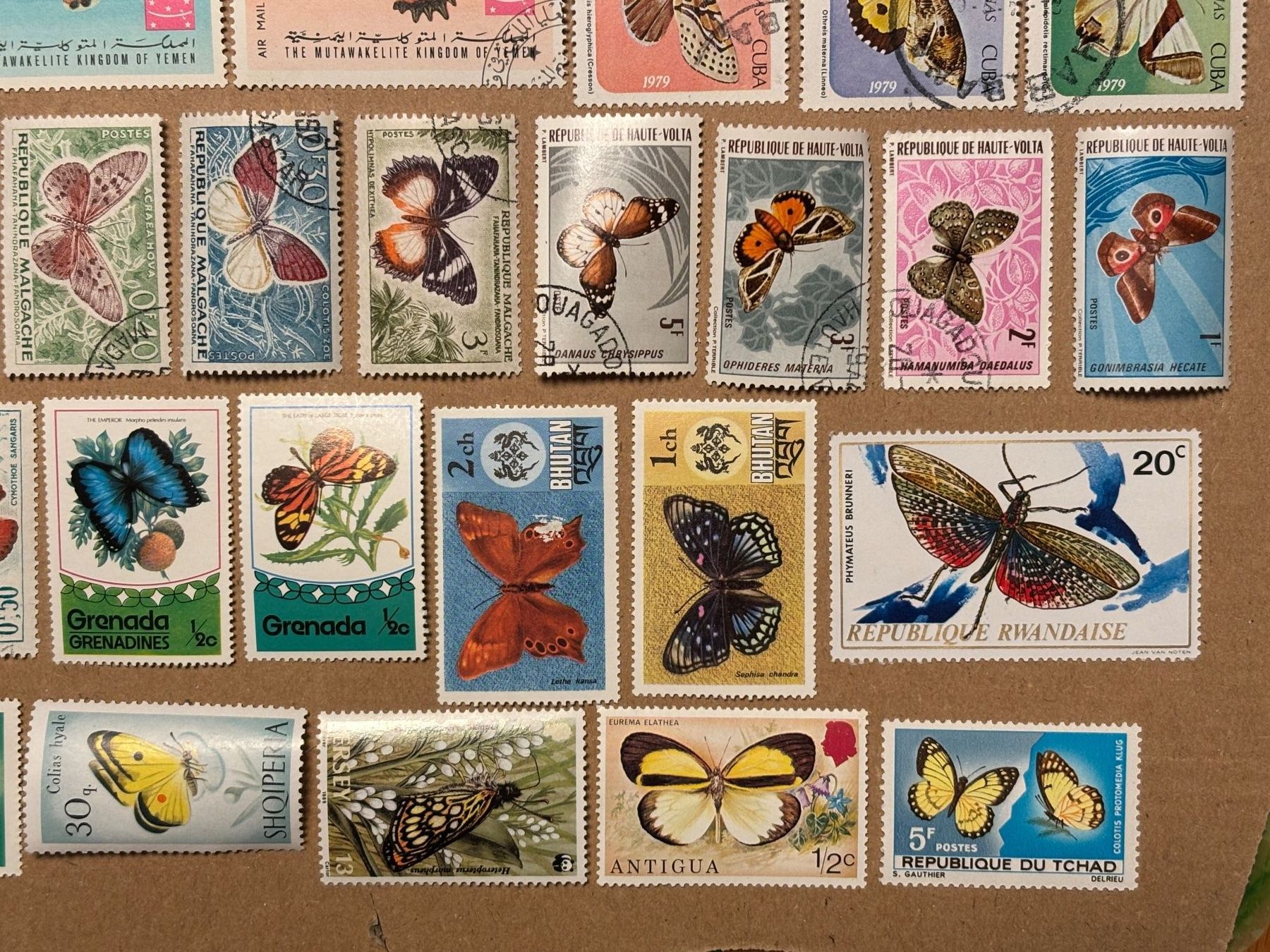 Tutti i francobolli: 48 verschiedene Briefmarken div. Länder mit Schmetterlingen – Usato da Baar venduto da bricksandmore 4