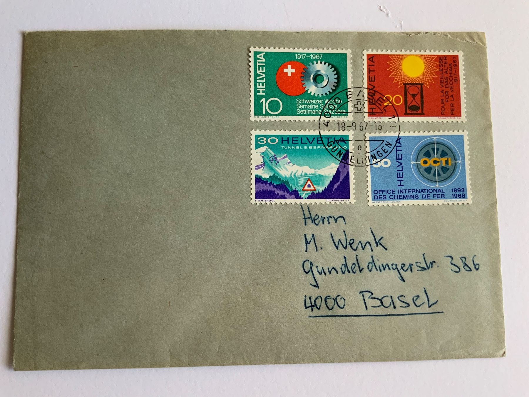 Tutti i francobolli: 6 div. Briefe, 1956 bis 1998 – Usato da Basel venduto da Smilli24 5