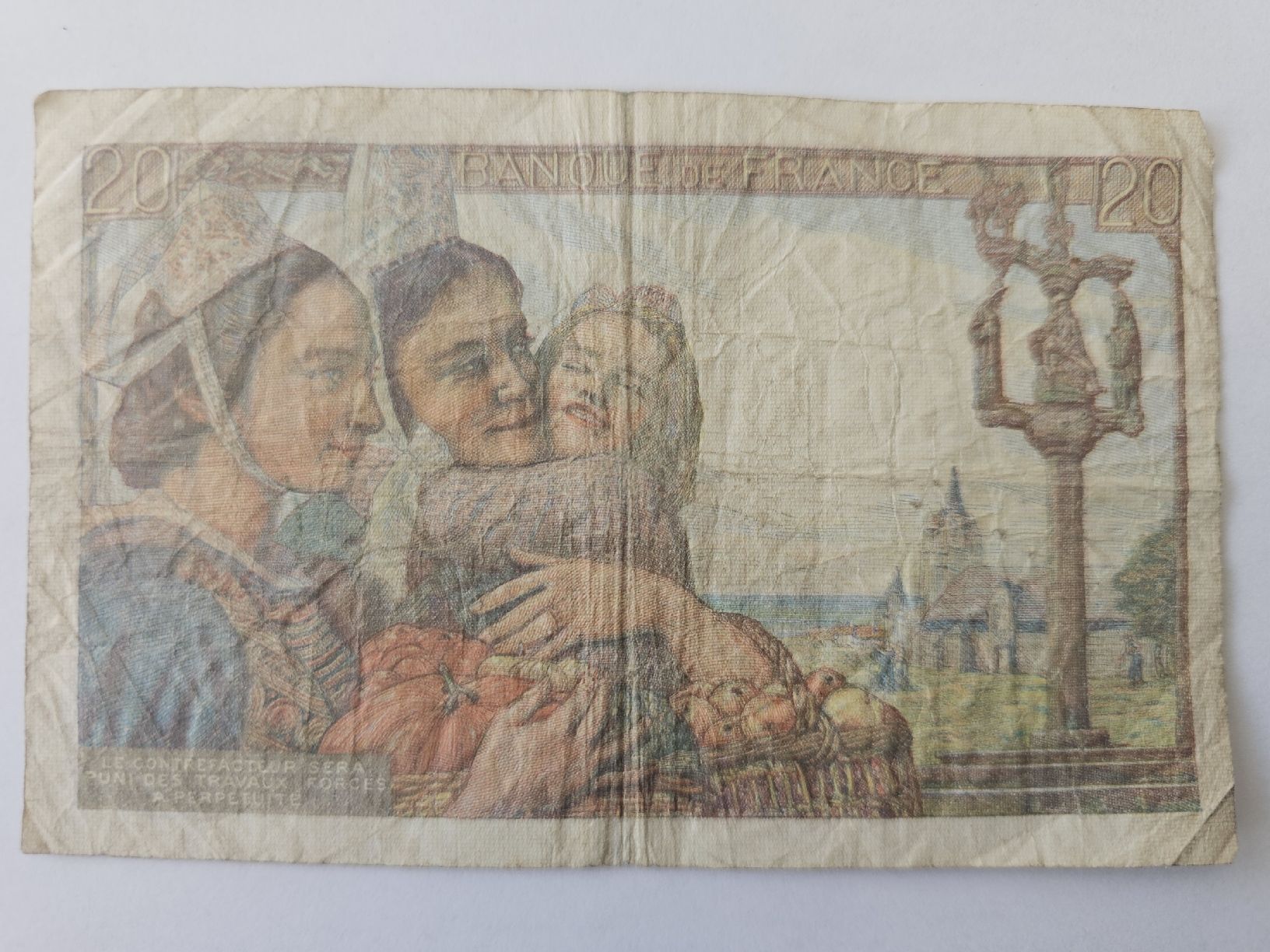 Banconote: France - 20 francs 1948 – Usato da Nidau venduto da Misterpix 1