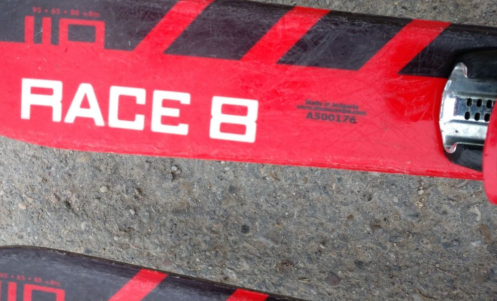 Atomic Race Ski 110cm R 8m Carver Alpin All Mountain (Gebraucht) in ...