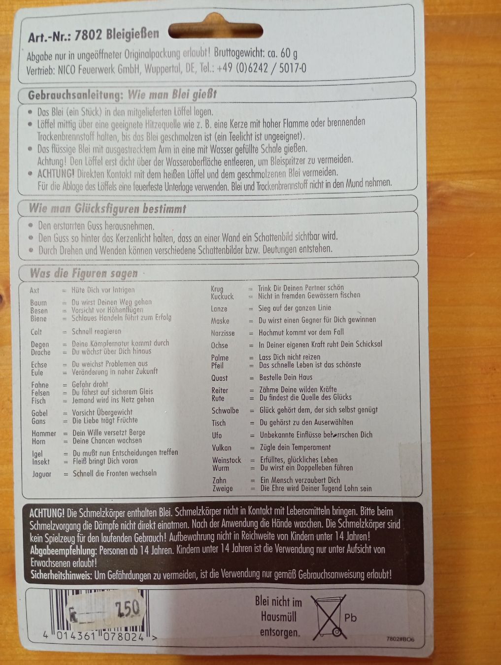 Jouets: Silvester Bleigießen – Neuf avec emballage d'origine à Winterthur par pjuma01 1