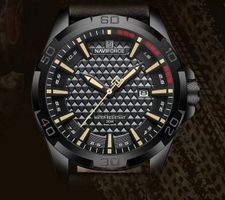 Quarz Leder Vintage Sportuhr NAVIFORCE / Montre Quartz Cuir