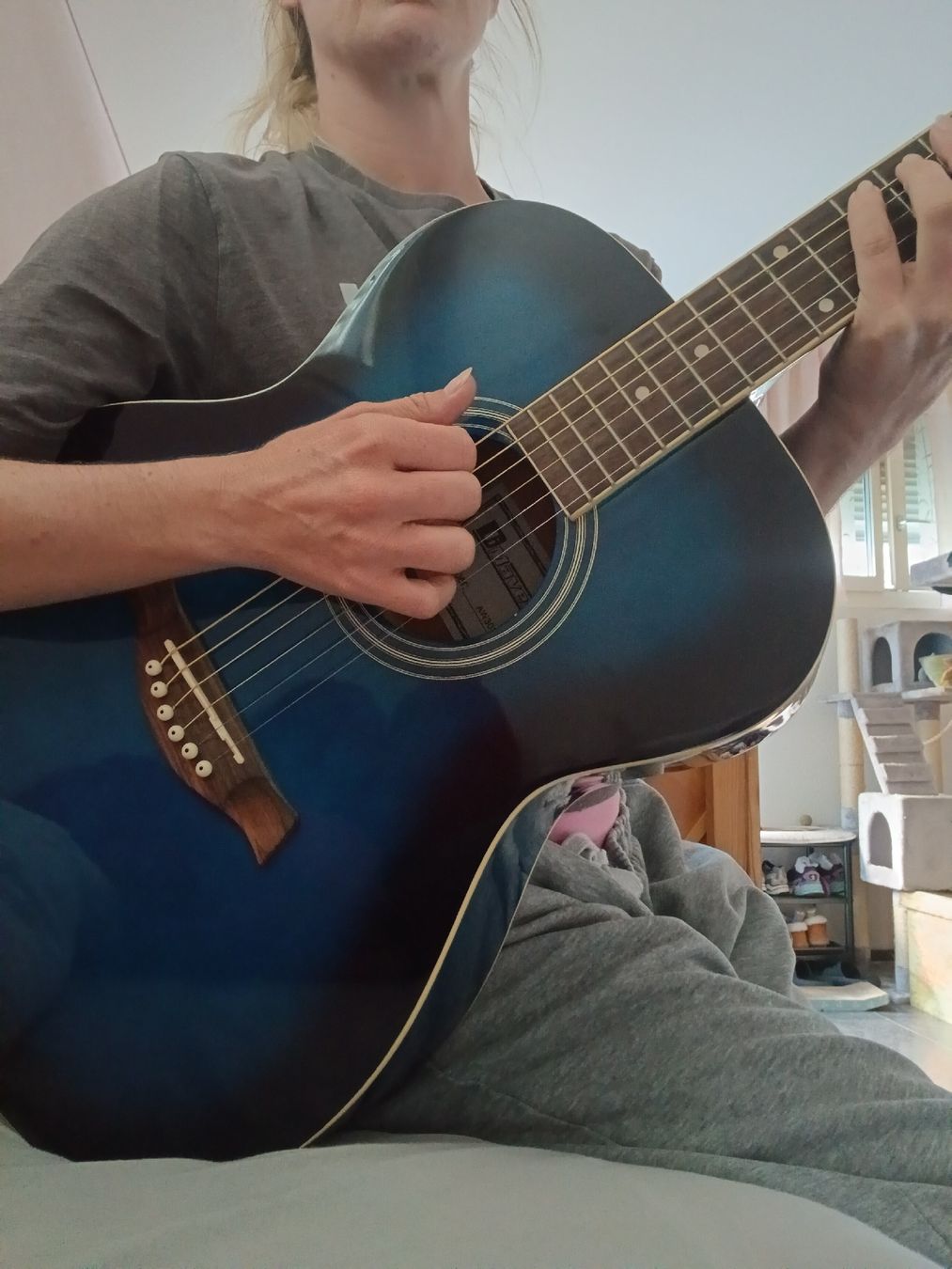 Strumenti musicali: Gitarre blau inklusive Gewa Bag – Usato da Galgenen venduto da Liv_Steinauer_1 7