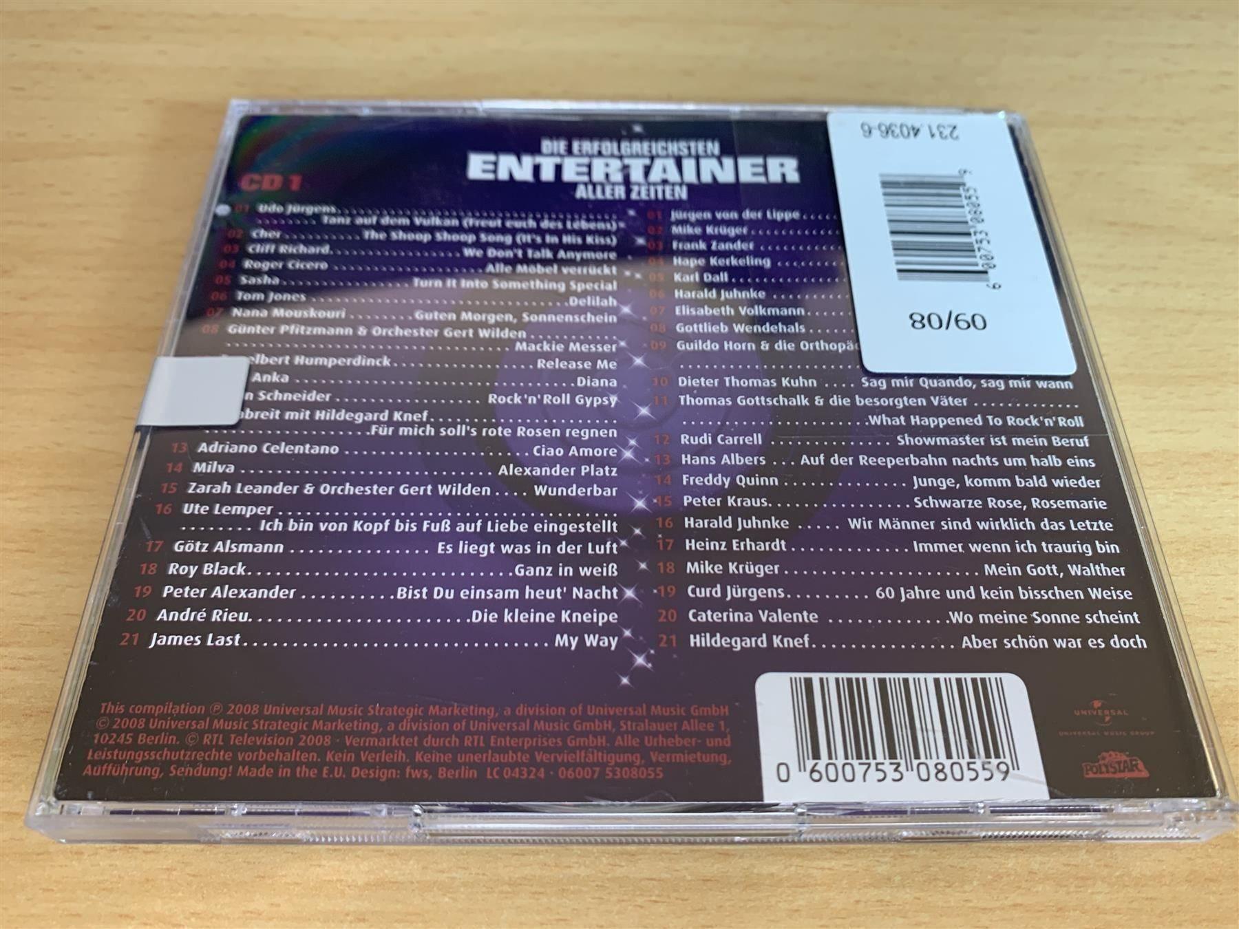 CD: Chart Show - Entertainer Aller Ze - 2 CD – Usato da Rikon im Tösstal venduto da Alpenmutz 1