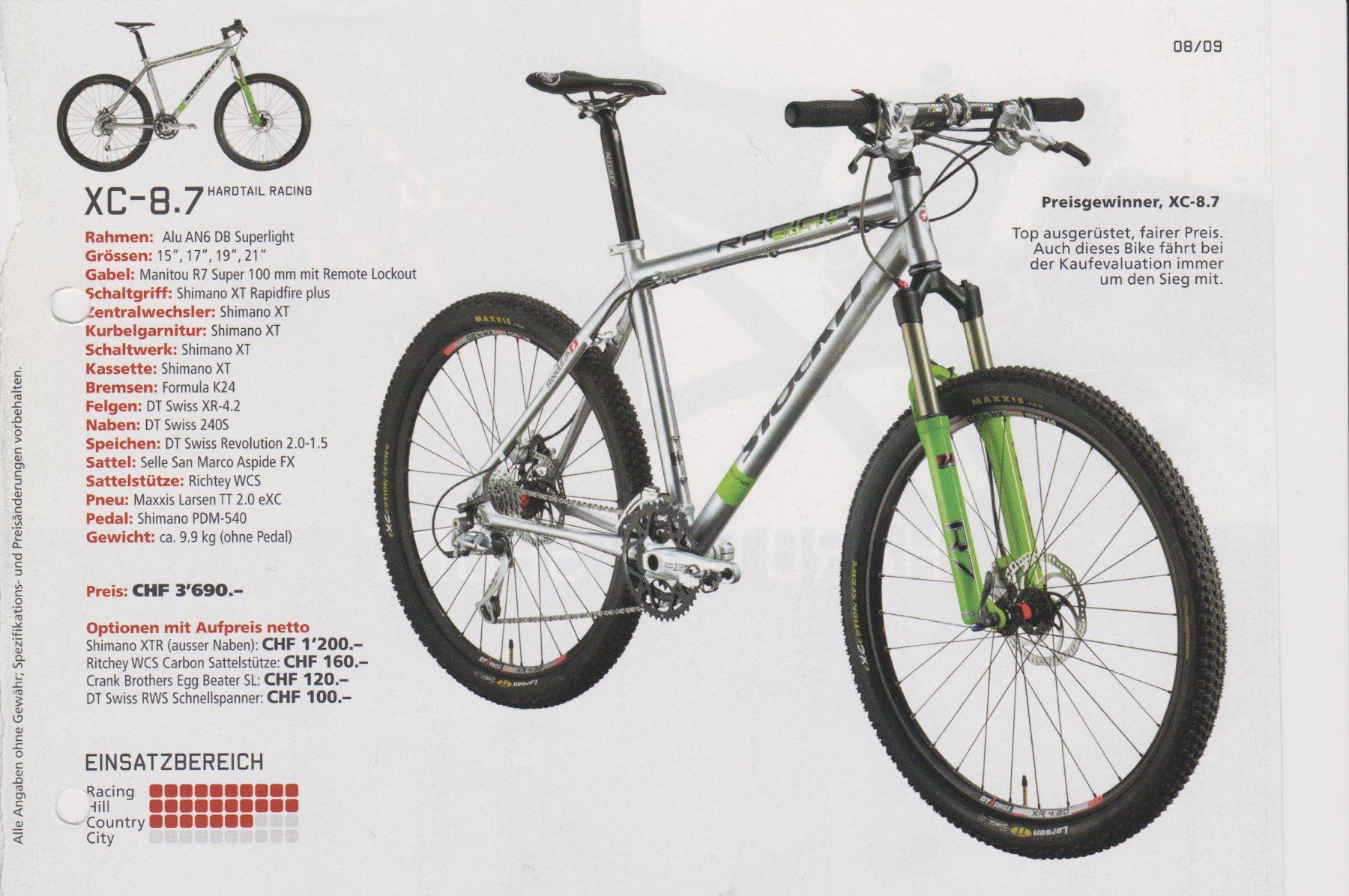 Stöckli Biciclette: MTB Stöckli XC - 8.7 Grösse S/15" – Usato da Herznach venduto da raycecile 5