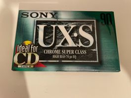 Trois cassettes audio vierges Sony UX-S Chrome Super Class 9