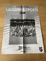 FC Lausanne Sports FC Sion Vintage Affiche de Match Poster