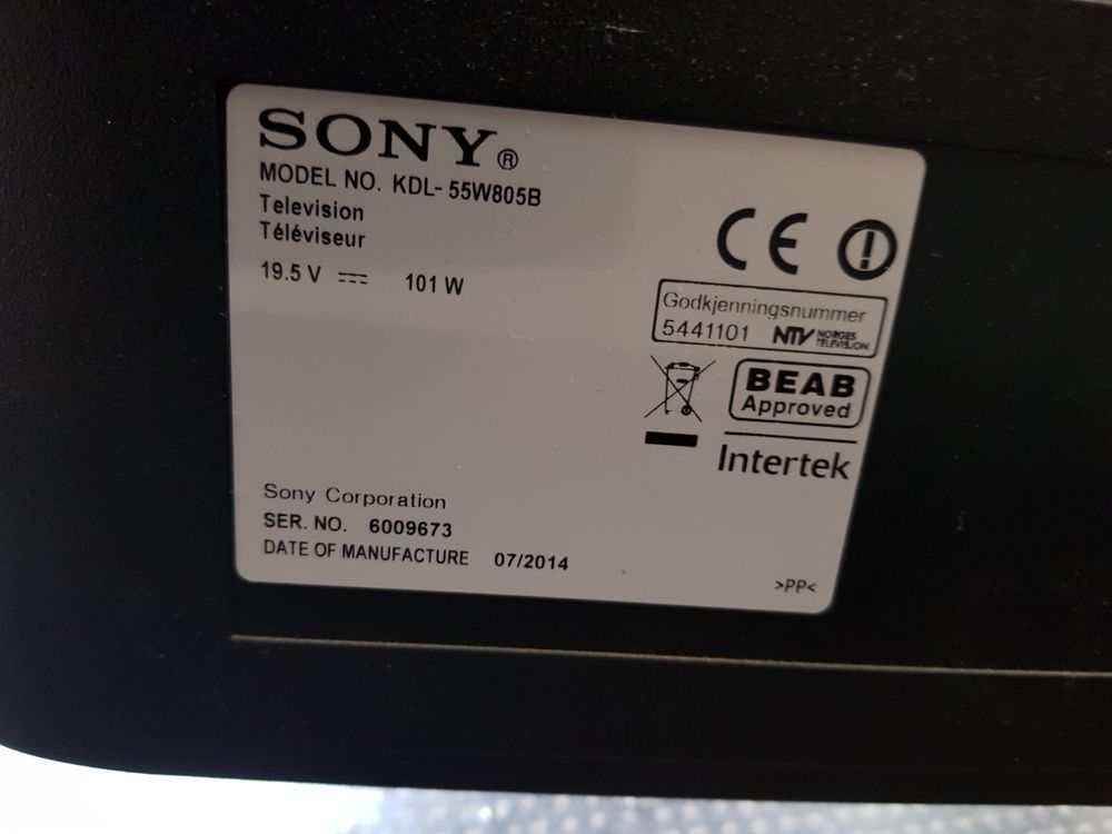 SONY TV KDL-55W805B | Kaufen auf Ricardo