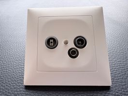 Antennen-Steckdose EDIZIOdue für TV und Modem