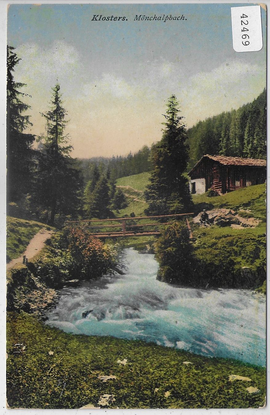 Cartoline postali: Klosters - Mönchalpbach - Litho – Usato da Ettingen venduto da Kartenplanet