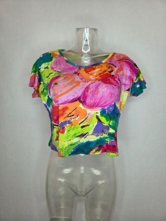 Boutique Brigitta Crop Top 80er Gr. L
