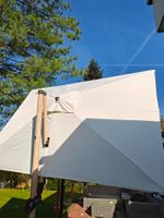 Doppler Kurbel-Pendelschirm 350x260cm mit 4 Granitplatten!