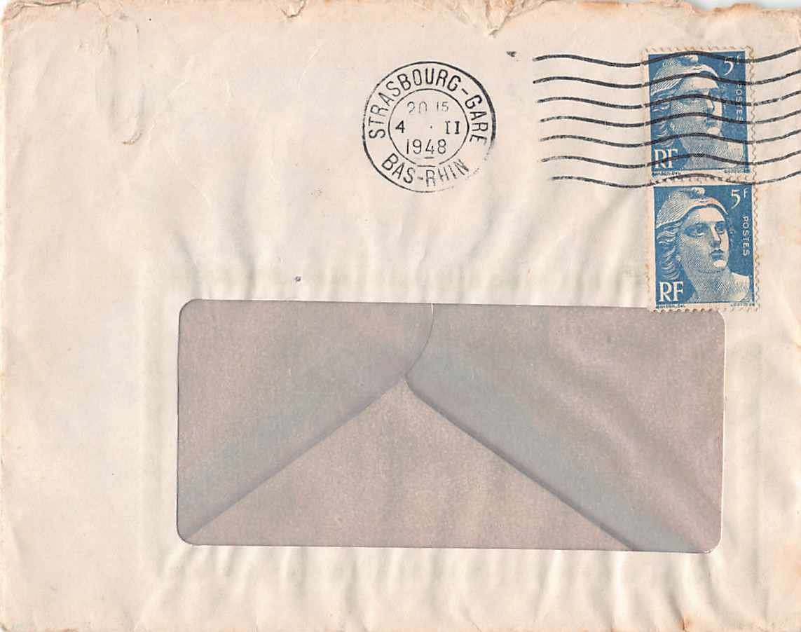Tutti i francobolli: UHREN - Werbung 1948 mit Couvert und Brief – Usato da Lufingen venduto da philatelieshop 1
